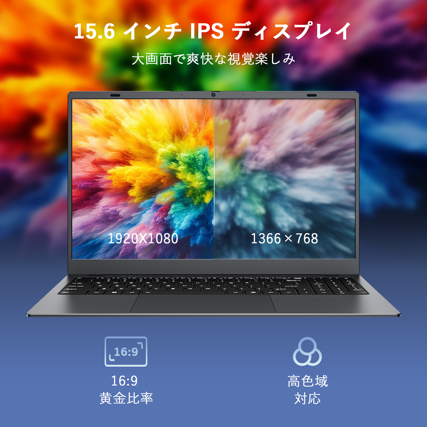 bitecool 15.6型ipsディスプレイ(1920×1080フルhd/16:9画面比/広視野角)