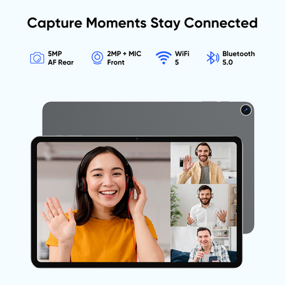 2-in-1 Tablet with Magnetic Keyboard Intel 6500Y 12GB RAM 256GB SSD, 12" 2000×1200 IPS Touchscreen WiFi 5 Bluetooth 5.0 Portable Tablet Laptop for Students Office Work & Travel