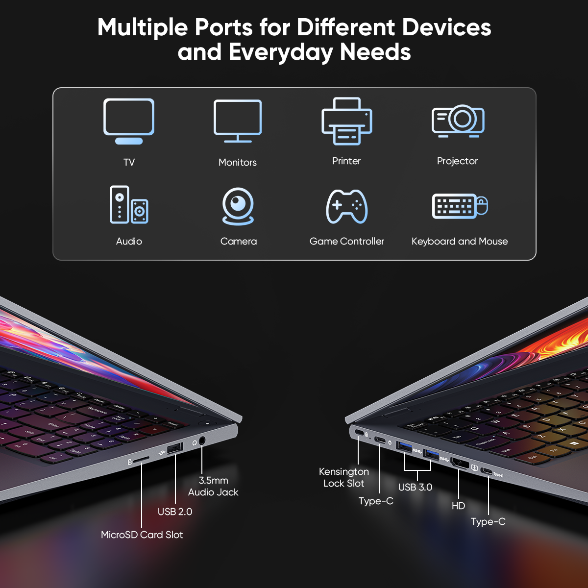 Laptop Computer 15.6" FHD 1080p Display, Intel Ultra 5 115U 8 Core 10 Thread Processor, 12GB RAM 512GB SSD, Backlit Keyboard WiFi 6, Gray Notebook for Business and Home Use